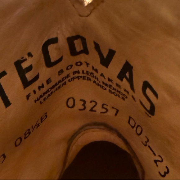 Tecovas Chestnut Leather Heeled Boots - Picture 4 of 5